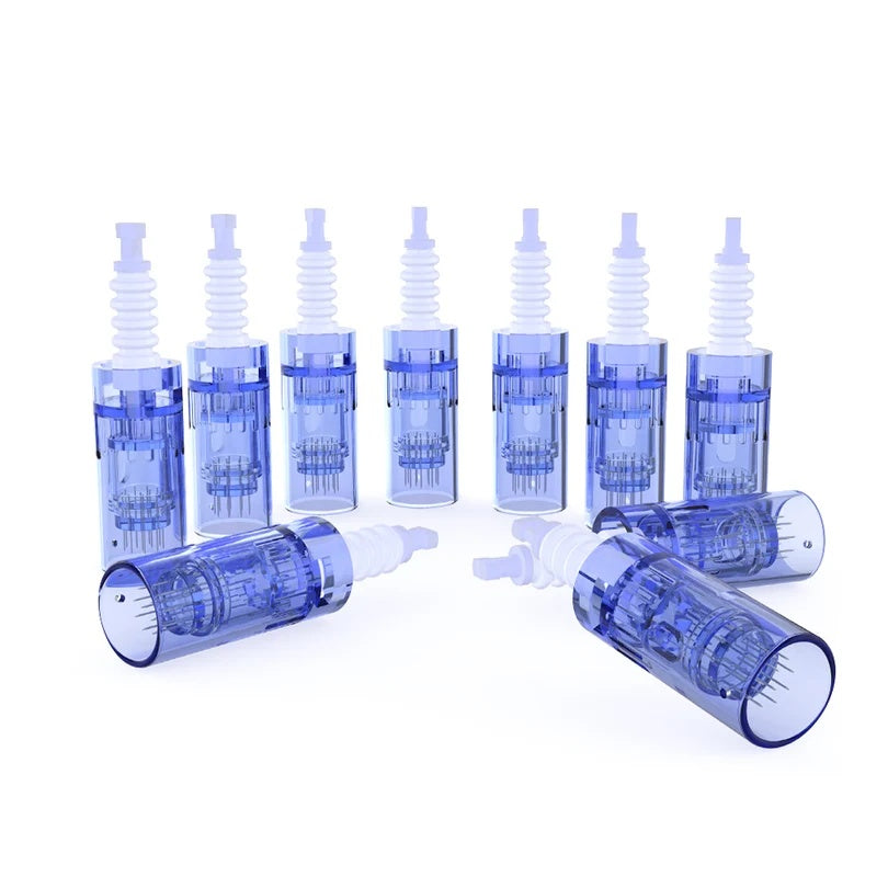 12-Pin Microneedle Replacement Cartridges – 10 Pack for Dr. Pen A6