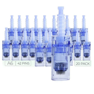 42-Pin Microneedle Replacement Cartridges – 10 Pack for Dr. Pen A6