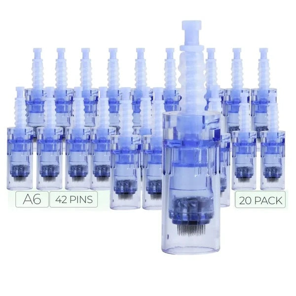 42-Pin Microneedle Replacement Cartridges – 10 Pack for Dr. Pen A6